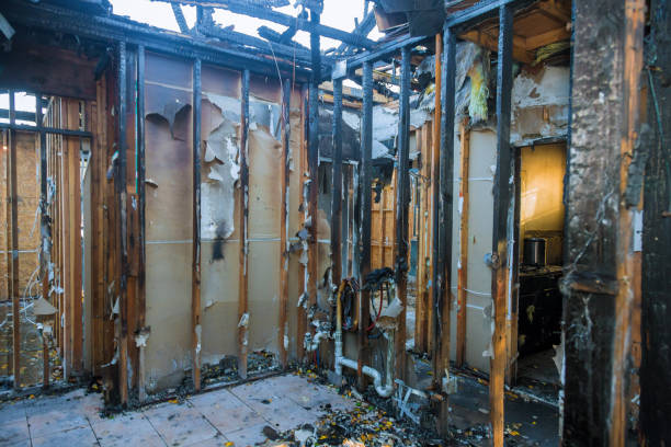 Professional Fire Damage Restoration technician working in New Prague, MN